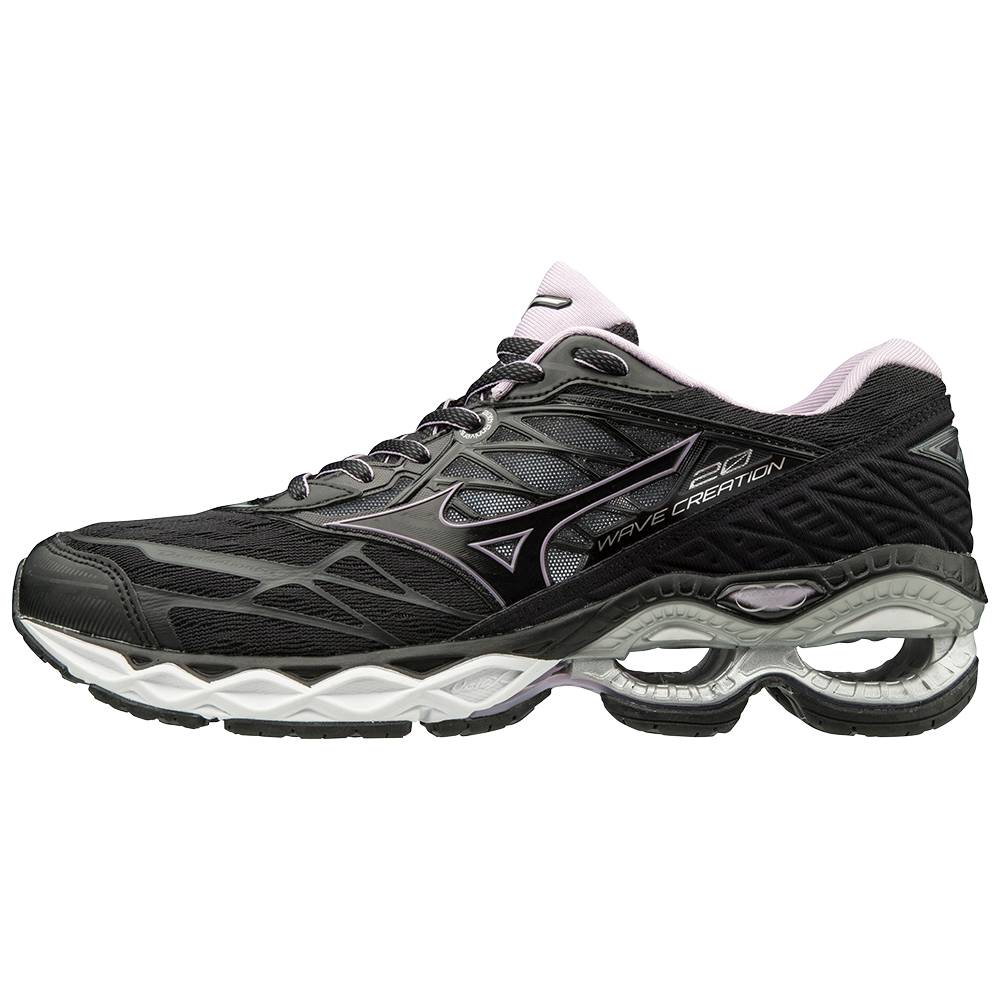 Womens Mizuno Wave Creation 20 Running Shoes Black Philippines (YXSJNH256)